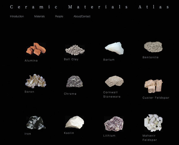 1 The Ceramic Materials Atlas homepage.