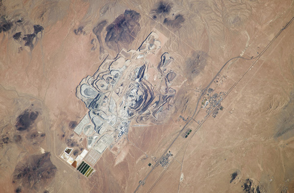 7 Rio Tinto Borax mine in Boron, California. Photo: NASA.