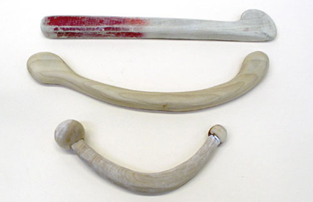 Examples of egotes (Japanese throwing sticks)