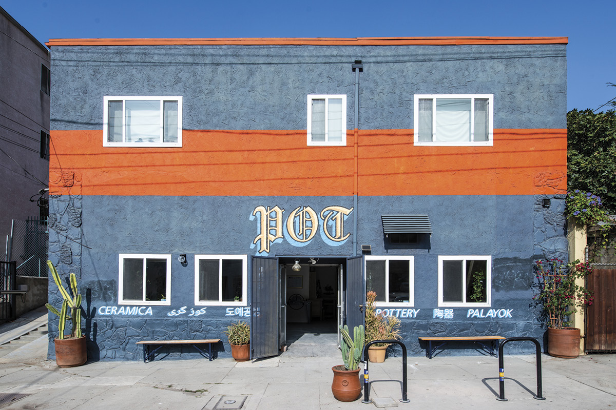 1 Exterior of the first POT studio in Echo Park, opened in 2017. Photo: Sina Araghi.
