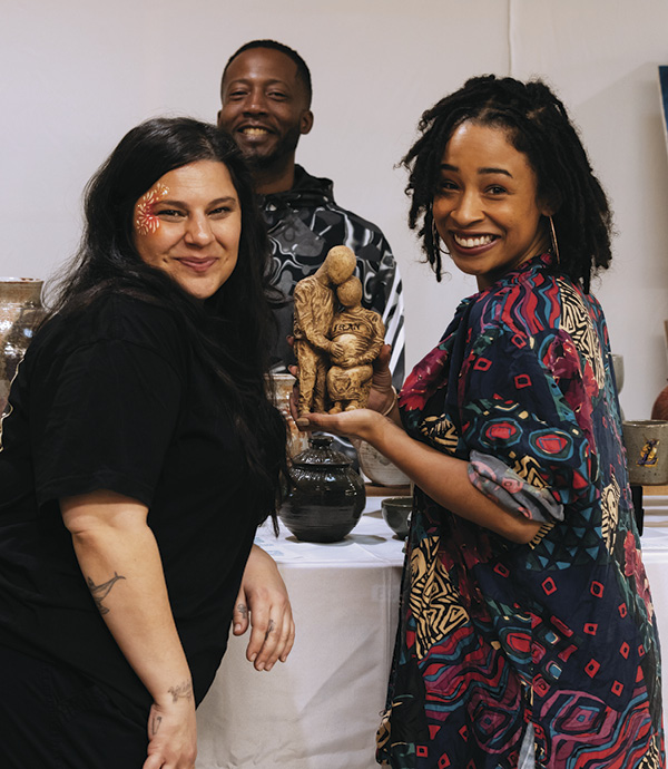 10 Mandy Kolahi, Adesina Cooper, and Desmond Jervis. Photo: Casey James.